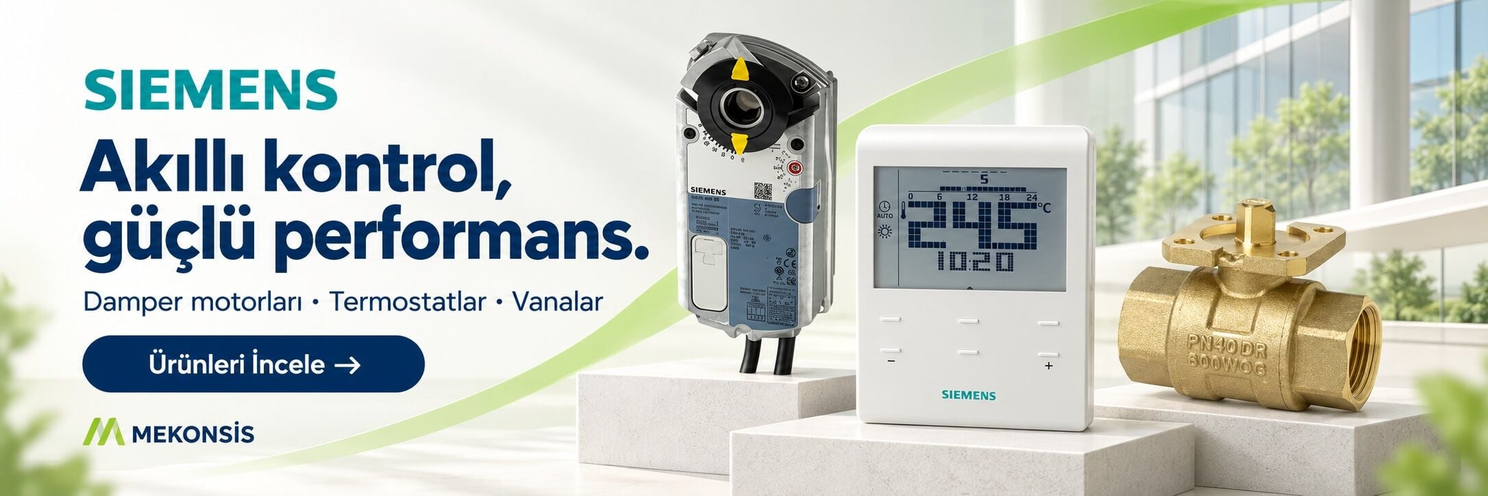 Siemens Damper Motorları, Termostatlar ve Vanalar — Ürünleri İncele