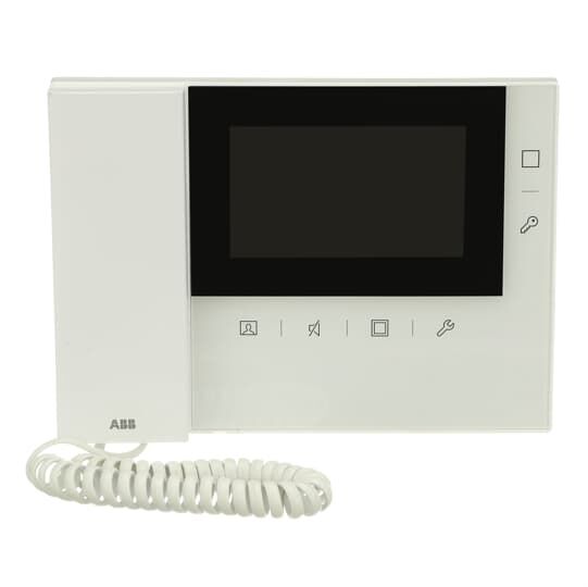 ABB M22473-W Ahizeli Video iç ünite 4.3, induction loop, Beyaz