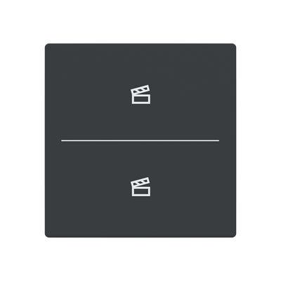ABB LFST/A.2.63.1 Trevion® KNX Anahtar 2 fold Kapak Senaryo İkonlu
