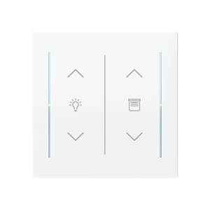 ABB LFDW/A.2.70.1 Trevion® KNX Anahtar 2 fold Kapak Dim/Perde-Panjur İkonlu, 70 x 70 mm