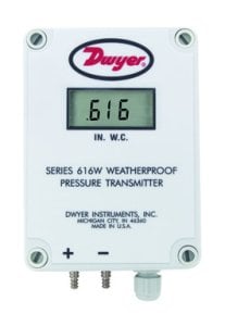 Düşük Hava Fark Basınç Transmiteri, 0-250 Pa, 616WL-25-LCD