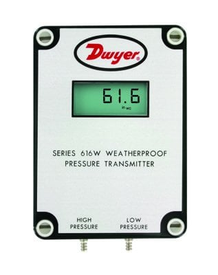 Fark Basınç Transmitteri 0-25000pA 616W-6-LCD