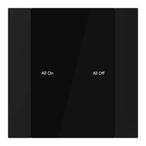 ABB YUB/U1.0.1 1/2 fold KNX Anahtar Mat Siyah