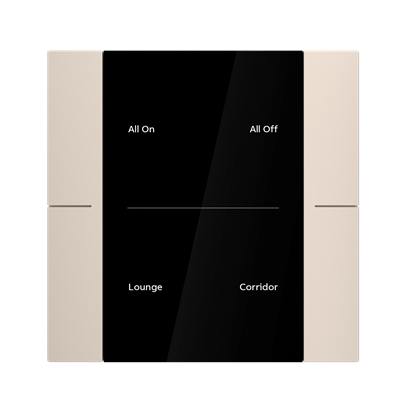 ABB YUB/U2.0.1 2/4 fold KNX Anahtar Şampanya Altın