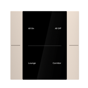 ABB YUB/U2.0.1 2/4 fold KNX Anahtar Şampanya Altın