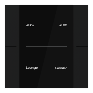 ABB YUB/U2.0.1 2/4 fold KNX Anahtar Mat Siyah