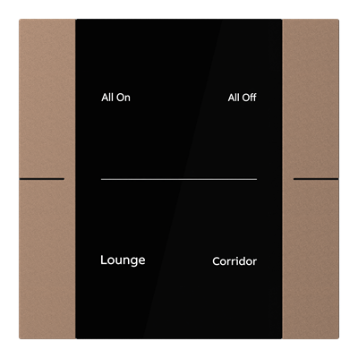 ABB YUB/U2.0.1 2/4 fold KNX Anahtar Moka Kahverengi