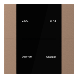 ABB YUB/U2.0.1 2/4 fold KNX Anahtar Moka Kahverengi