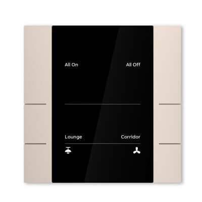ABB YUB/U3.0.1 3/6 fold KNX Anahtar Şampanya Altın