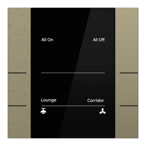 ABB YUB/U3.0.1 3/6 fold KNX Anahtar Antik Altın