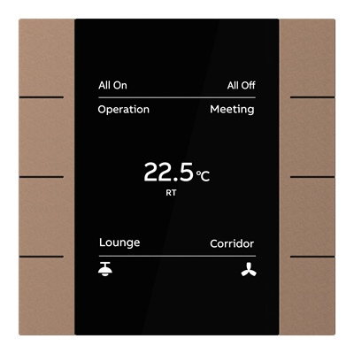 ABB YUB/U4.0.1 4/8 fold KNX Anahtar Moka Kahverengi