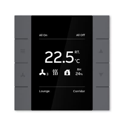 ABB YUBR/U4.0.1 2/4 fold Termostatlı KNX Anahtar Gümüş