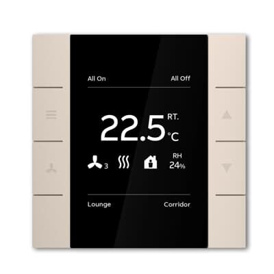 ABB YUBR/U4.0.1 2/4 fold Termostatlı KNX Anahtar Şampanya Altın