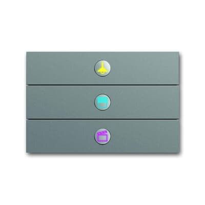 ABB 6342 Busch-priOn® 3/6 fold KNX Anahtar Paslanmaz Çelik