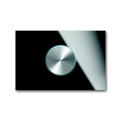 ABB 6341 Busch-priOn® 1/1 fold KNX Rotary Anahtar Siyah Cam