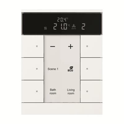 ABB SBS/U6.0.1 Tenton® 3/6 fold KNX Slave Termostat Mat Stüdyo Beyazı