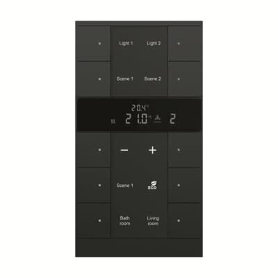 ABB SBS/U10.0.1 Tenton® 5/10 fold KNX Slave Termostat Mat Siyah