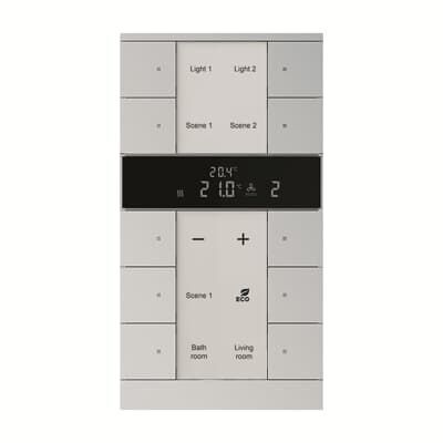 ABB SBR/U10.0.1 Tenton® 5/10 fold KNX Master/Controller Termostat Alüminyum Gümüş