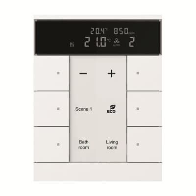 ABB SBC/U6.0.1 Tenton® 3/6 fold KNX Master/Controller CO2 ve Nem Sensörlü Termostat Mat Stüdyo Beyazı