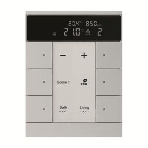 ABB SBC/U6.0.1 Tenton® 3/6 fold KNX Master/Controller CO2 ve Nem Sensörlü Termostat Alüminyum Gümüş