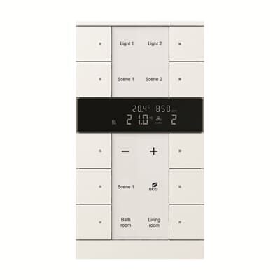 ABB SBC/U10.0.1 Tenton® 5/10 fold KNX Master/Controller CO2 ve Nem Sensörlü Termostat Mat Stüdyo Beyazı