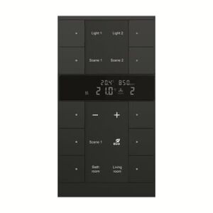 ABB SBC/U10.0.1 Tenton® 5/10 fold KNX Master/Controller CO2 ve Nem Sensörlü Termostat Mat Siyah