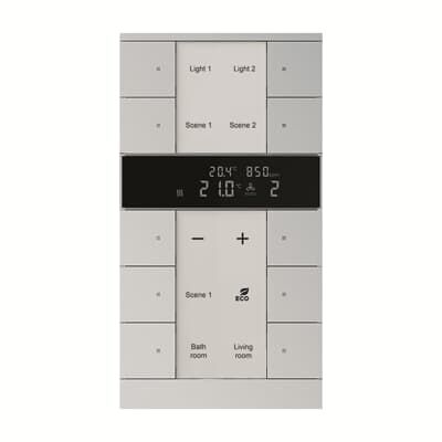 ABB SBC/U10.0.1 Tenton® 5/10 fold KNX Master/Controller CO2 ve Nem Sensörlü Termostat Alüminyum Gümüş