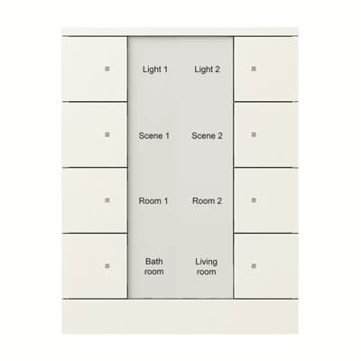 ABB SB/U8.0.1 Tenton® 4/8 fold KNX Anahtar Mat Stüdyo Beyazı