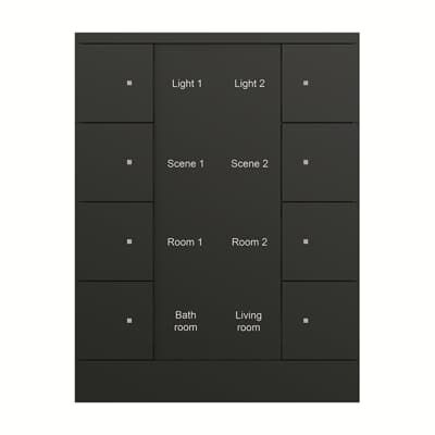 ABB SB/U8.0.1 Tenton® 4/8 fold KNX Anahtar Mat Siyah