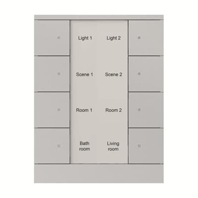 ABB SB/U8.0.1 Tenton® 4/8 fold KNX Anahtar Alüminyum Gümüş