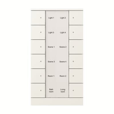 ABB SB/U12.0.1 Tenton® 6/12 fold KNX Anahtar Mat Stüdyo Beyazı