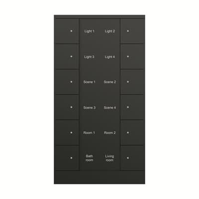 ABB SB/U12.0.1 Tenton® 6/12 fold KNX Anahtar Mat Siyah