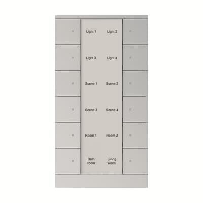 ABB SB/U12.0.1 Tenton® 6/12 fold KNX Anahtar Alüminyum Gümüş