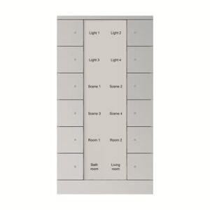 ABB SB/U12.0.1 Tenton® 6/12 fold KNX Anahtar Alüminyum Gümüş