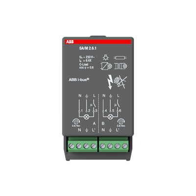 ABB SA/M2.6.1 On-Off Çıkış Modülü 2 Kanal 6 A