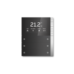 ABB PEONIA PEBR/U3.0.1 3/6 Termostatlı KNX Anahtar Mat Siyah