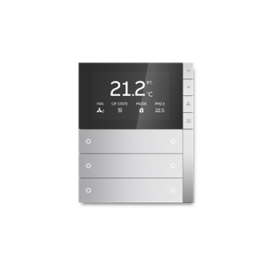 ABB PEONIA PEBR/U3.0.1 3/6 Termostatlı KNX Anahtar Mat Gümüş