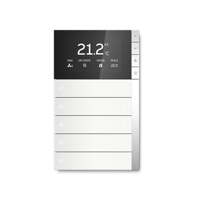 ABB PEONIA PEBR/U5.0.1 5/10 Termostatlı KNX Anahtar Mat Beyaz