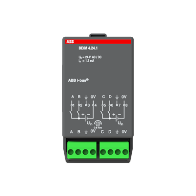 ABB BE/M4.24.1 Binary Giriş Modülü 4 Kanal 12/24 V