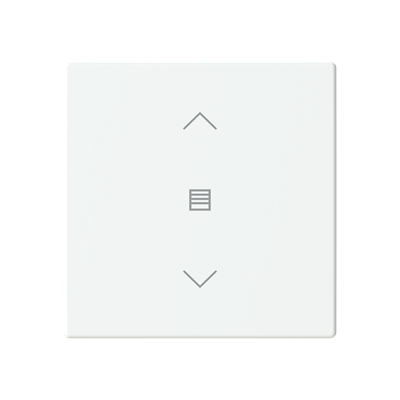 ABB LFJW/A.1.63.1 Trevion® KNX Anahtar 1 fold Kapak Perde/Panjur Yukarı/Aşağı İkonlu Mat Stüdyo Beyazı