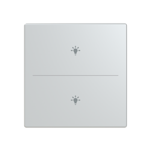 ABB LFBT/A.2.63.1 Trevion® KNX Anahtar 2 fold Kapak Aydınlatma İkonlu Alüminyum Gümüş