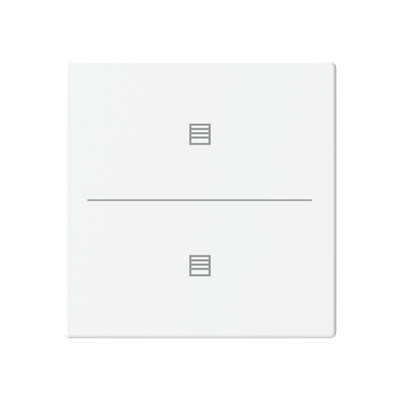 ABB LFJT/A.2.63.1 Trevion® KNX Anahtar 2 fold Kapak Perde/Panjur İkonlu Mat Stüdyo Beyazı