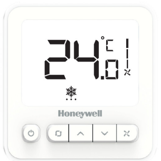 WS8B4WB/U 2-4 Borulu Fan Coil Oda Termostatı LCD ekranlı, 230V AC On/Off motor kontrol, sıva altı model