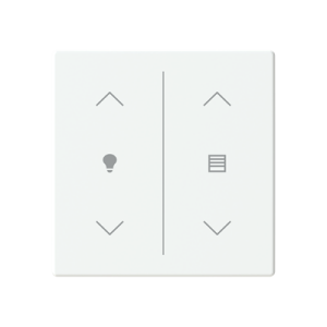 ABB LFDW/A.2.63.1 Trevion® KNX Anahtar 2 fold Kapak Dim/Perde-Panjur İkonlu Stüdyo Beyazı