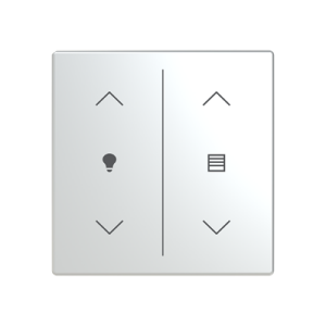 ABB LFDW/A.2.63.1 Trevion® KNX Anahtar 2 fold Kapak Dim/Perde-Panjur İkonlu Paslanmaz Çelik