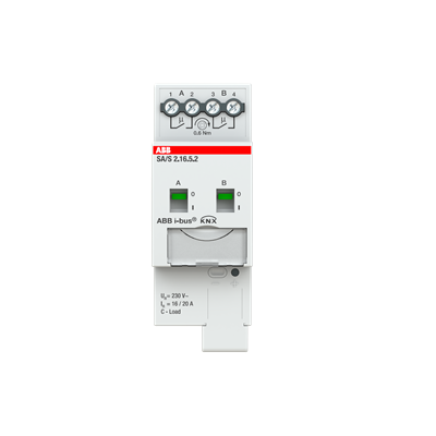 ABB SA/S2.16.5.2 On-Off Profesyonel Çıkış Modülü 2 Kanal 16 A C-Load