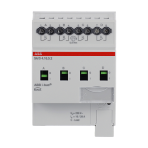 ABB SA/S4.16.5.2 On-Off Profesyonel Çıkış Modülü 4 Kanal 16 A C-Load