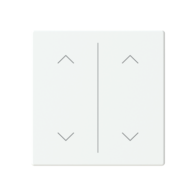 ABB LFAW/A.2.63.1 Trevion® KNX Anahtar 2 fold Kapak Yukarı/Aşağı İkonlu Mat Stüdyo Beyazı