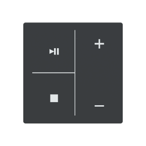 ABB LFMW/A.4.63.1 Trevion® KNX Anahtar 4 fold Kapak Müzik Kontrol İkonlu Antrasit