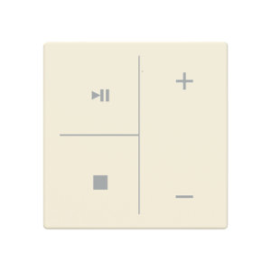 ABB LFMW/A.4.63.1 Trevion® KNX Anahtar 4 fold Kapak Müzik Kontrol İkonlu Fildişi Beyazı